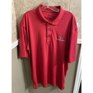 Oxford America Texas Tech Red Polo Size XL